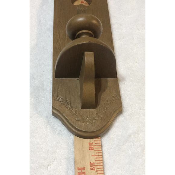 VTG Homco Burwood Sconce Set Of 2 Wall Hanging Candle Holders Heart Cutouts Nice - Picture 6 of 10